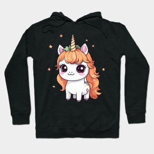 Cute Unicorn Pumpkin Girls Kids Funny Halloween Thanksgiving Hoodie